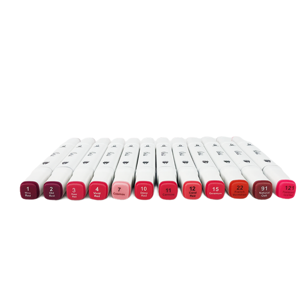 Artist Duo Tip Markers Rood 12 stuks