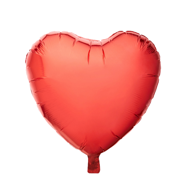 Ballon Folie Hart Rood 45cm