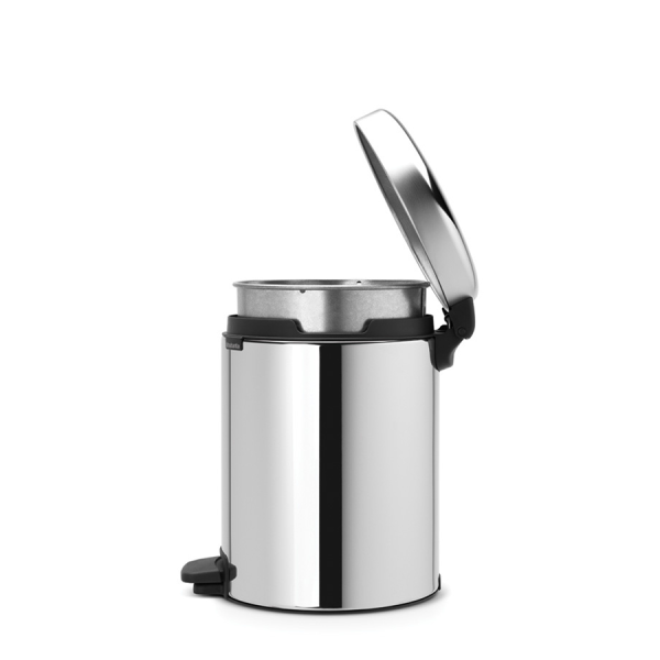 Brabantia Pedaalemmer Newicon 5 Liter Brilliant Steel Metalen Binnenemmer