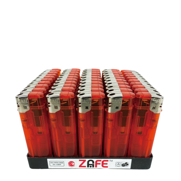 Zafe Aansteker Elektrisch Transparant Oranje