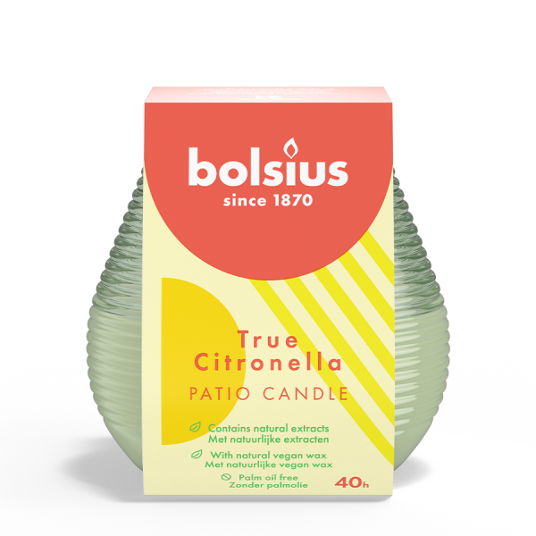 Bolsius Outdoor Patiolight True Citronella Groen 94/91mm