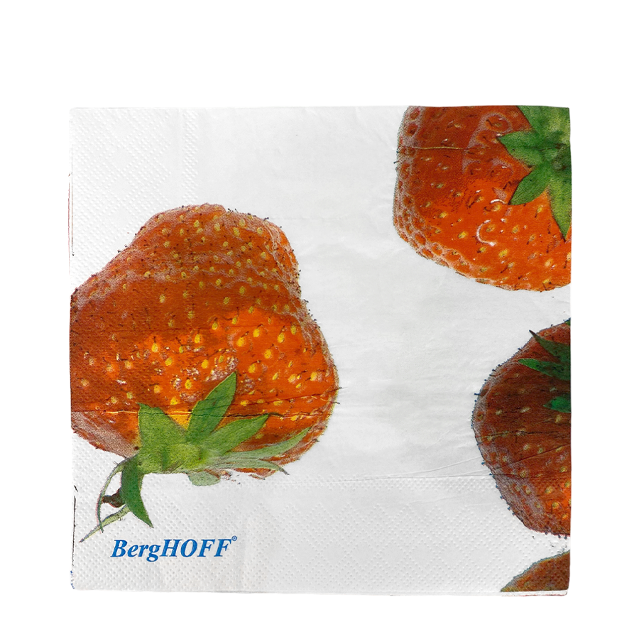 BergHOFF Servet 33x33cm Aardbei 20 stuks