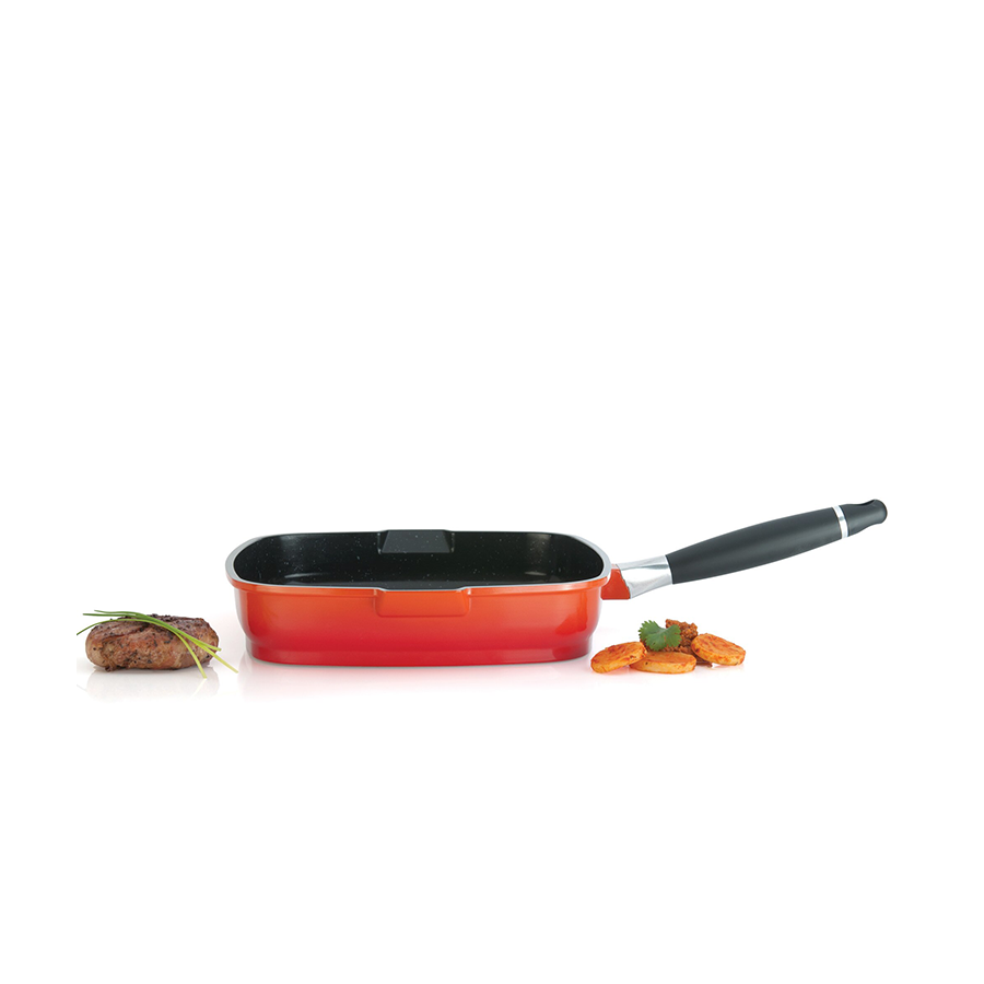 BergHOFF Virgo Grillpan Afneembaar Handvat 28cm