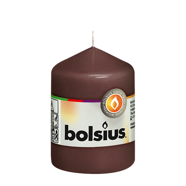 Bolsius Stompkaars Kastanjebruin 80/58mm