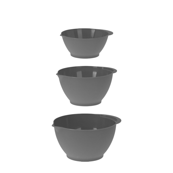 Excellent Houseware Mengkom Set Antraciet 3-delig