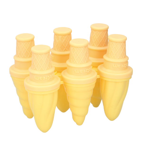 Fresh & Cold Ijslollymaker Geel 6 stuks