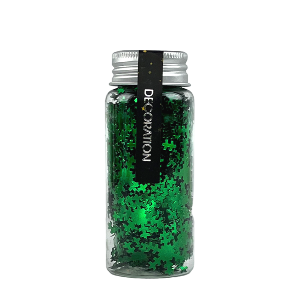 H&S Confetti Groen Sneeuwvlok 40gr
