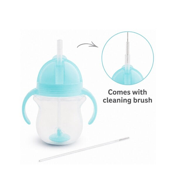 Munchkin Tip & Sip Straw Cup Weighted 207ml Paars