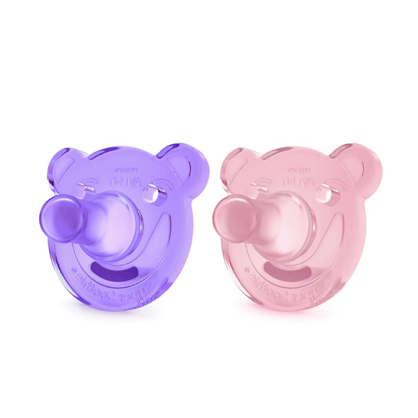 Philips Fopspeen Avent Soothie Roze/Paars 2 Stuks