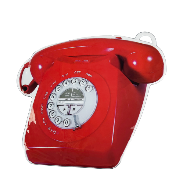 Placemat Telefoon Rood
