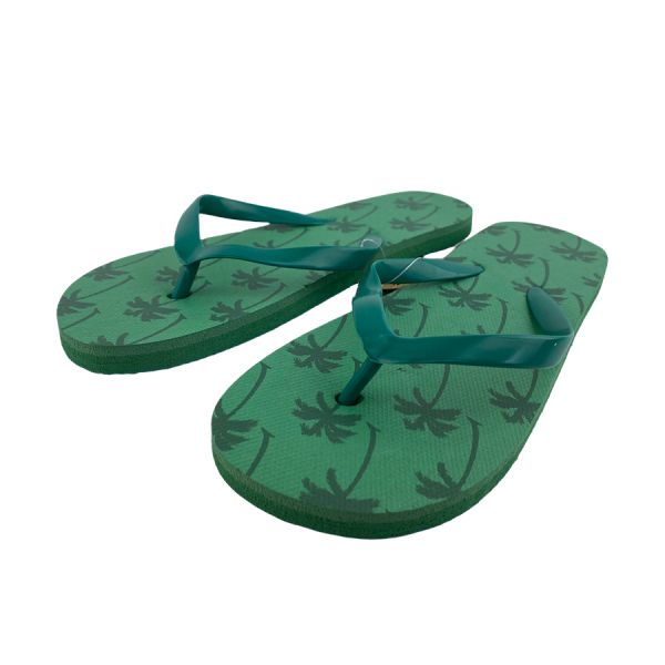 Slipper Kind Palm Print Donkergroen Maat 34
