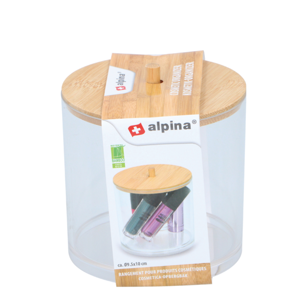 Alpina Cosmetica Organizer Transparant Ø9,5cm