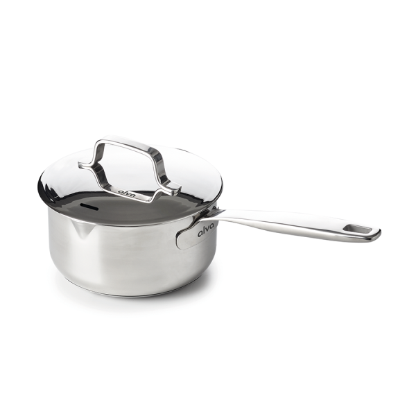 Alva Maestro Steelpan 2 Giettuiten Met Deksel Ø16cm