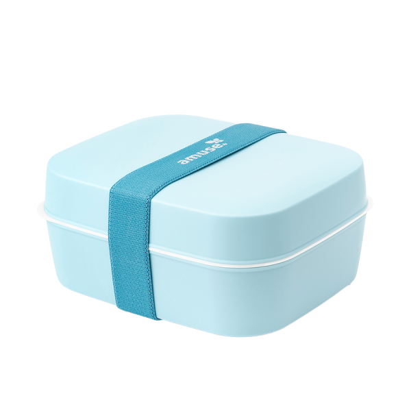 Amuse Basic Lunchbox 3-in-1 Blauw 6-delig