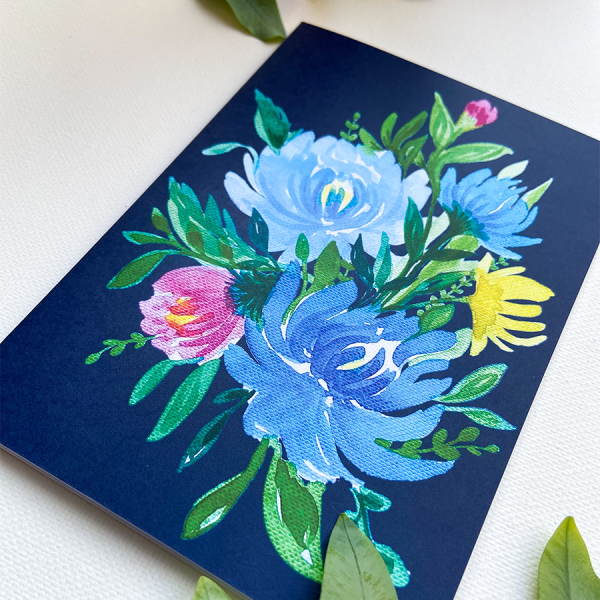 Art by Andu Wenskaart Blue Bundle