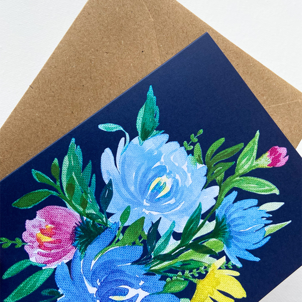 Art by Andu Wenskaart Blue Bundle