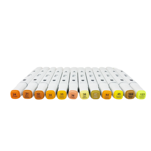 Artist Duo Tip Markers Geel 12 stuks