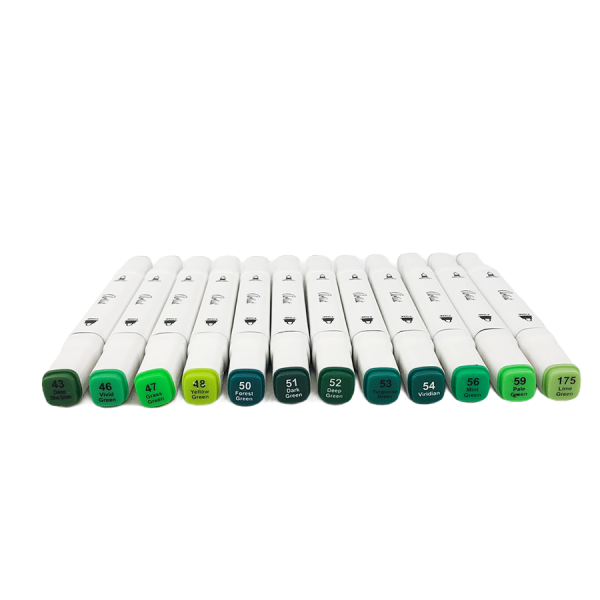 Artist Duo Tip Markers Groen 12 stuks
