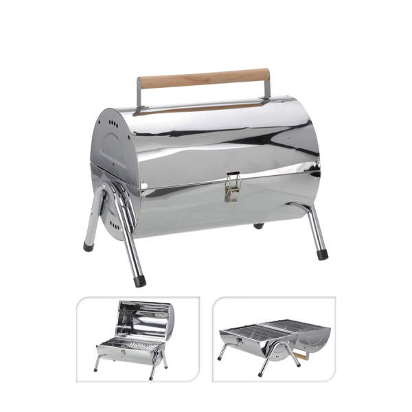 BBQ Barbecue Cylinder RVS 41x29x17cm