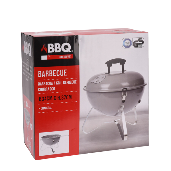 BBQ Tafel Barbecue Rond Grijs Ø34cm