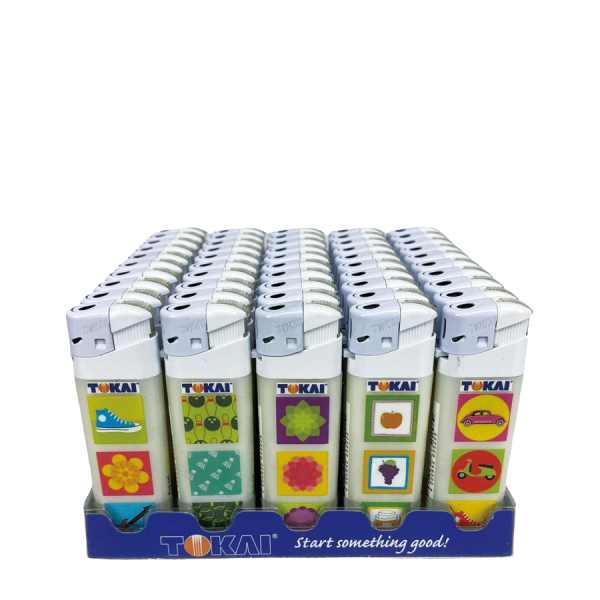 Tokai Aansteker Elektrisch Popart 5 Stuks