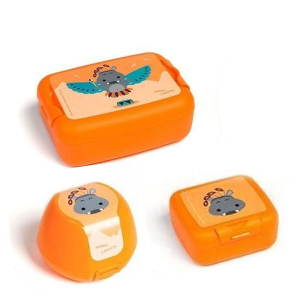 Amuse Lunch Set Animal Carnival Hippo