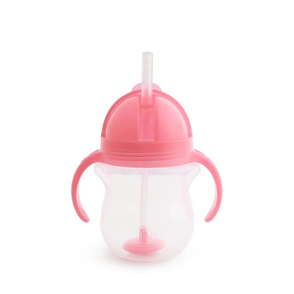 Munchkin Tip & Sip Straw Cup Weighted 207ml Roze/Paars Set 2-delig