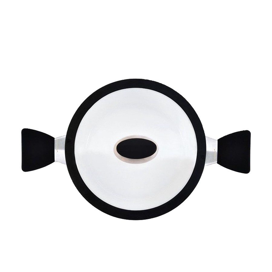 BergHOFF Eclipse Kookpot Met Deksel Zwart Keramisch Ø20cm