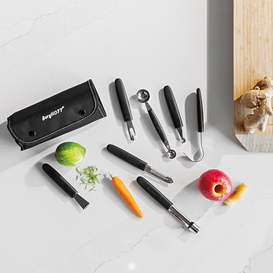 BergHOFF Essentials Garneerset In Vouwtas 8-delig