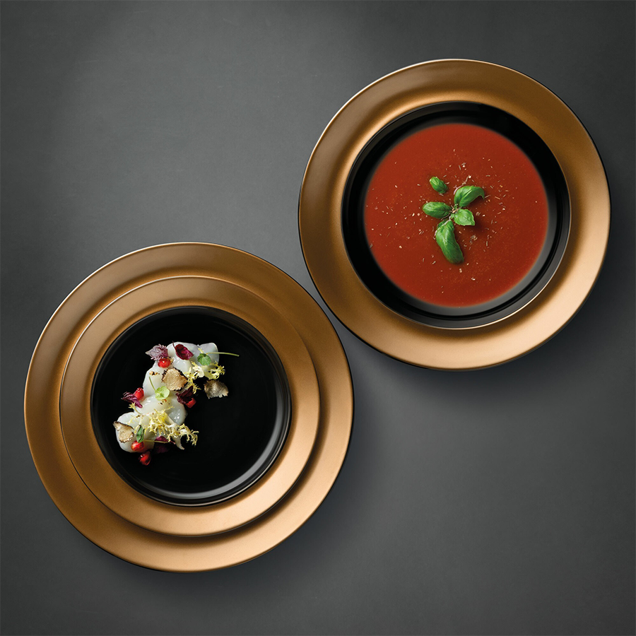 BergHOFF GEM Bordenset Zwart/Goud 3-delig