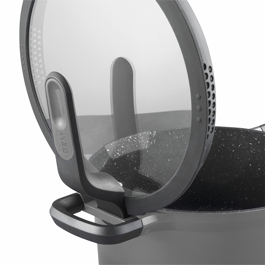 BergHOFF GEM Sauteerpan 2 Handvaten Met Deksel Stay Cool Grijs Ø28cm