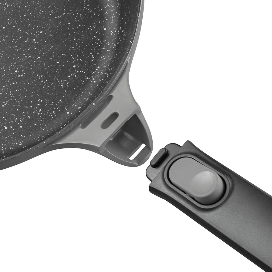 BergHOFF GEM Sauteerpan Afneembaar Handvat Met Deksel Stay Cool Grijs Ø28cm
