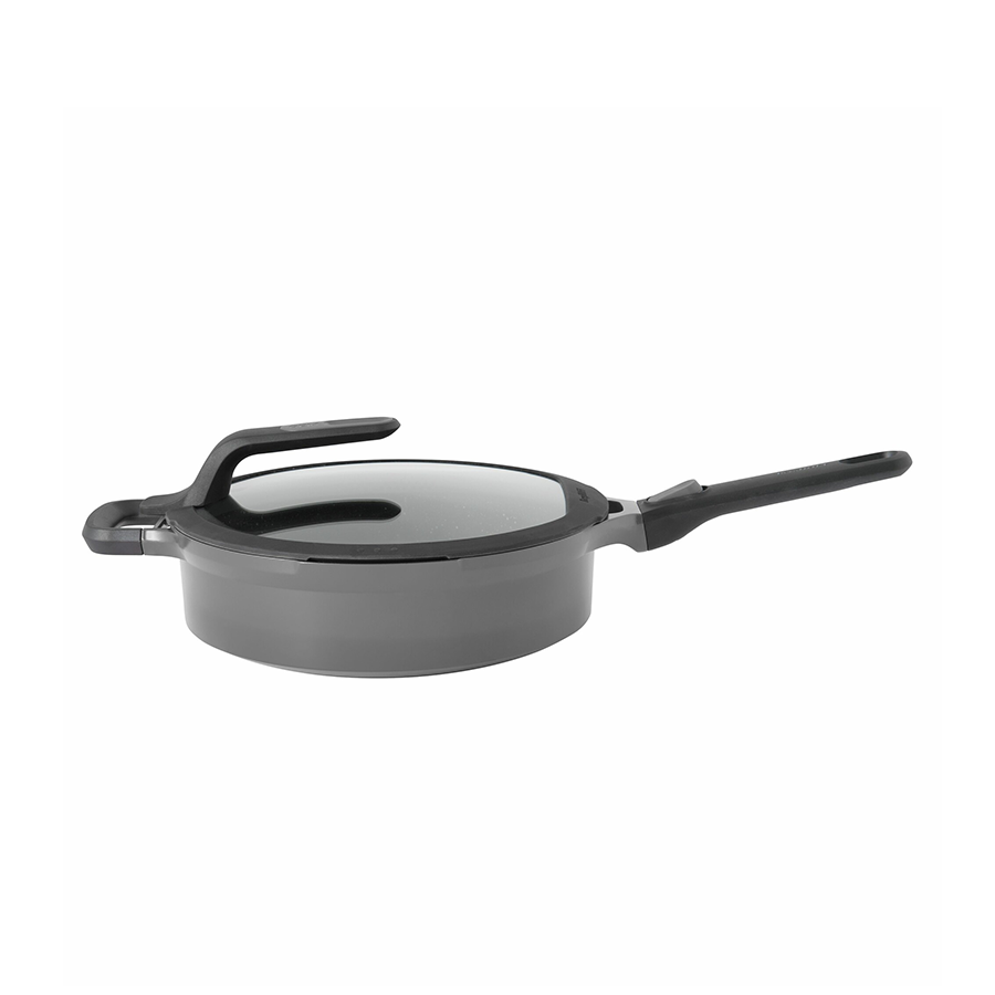 BergHOFF GEM Sauteerpan Afneembaar Handvat Met Deksel Stay Cool Grijs Ø28cm