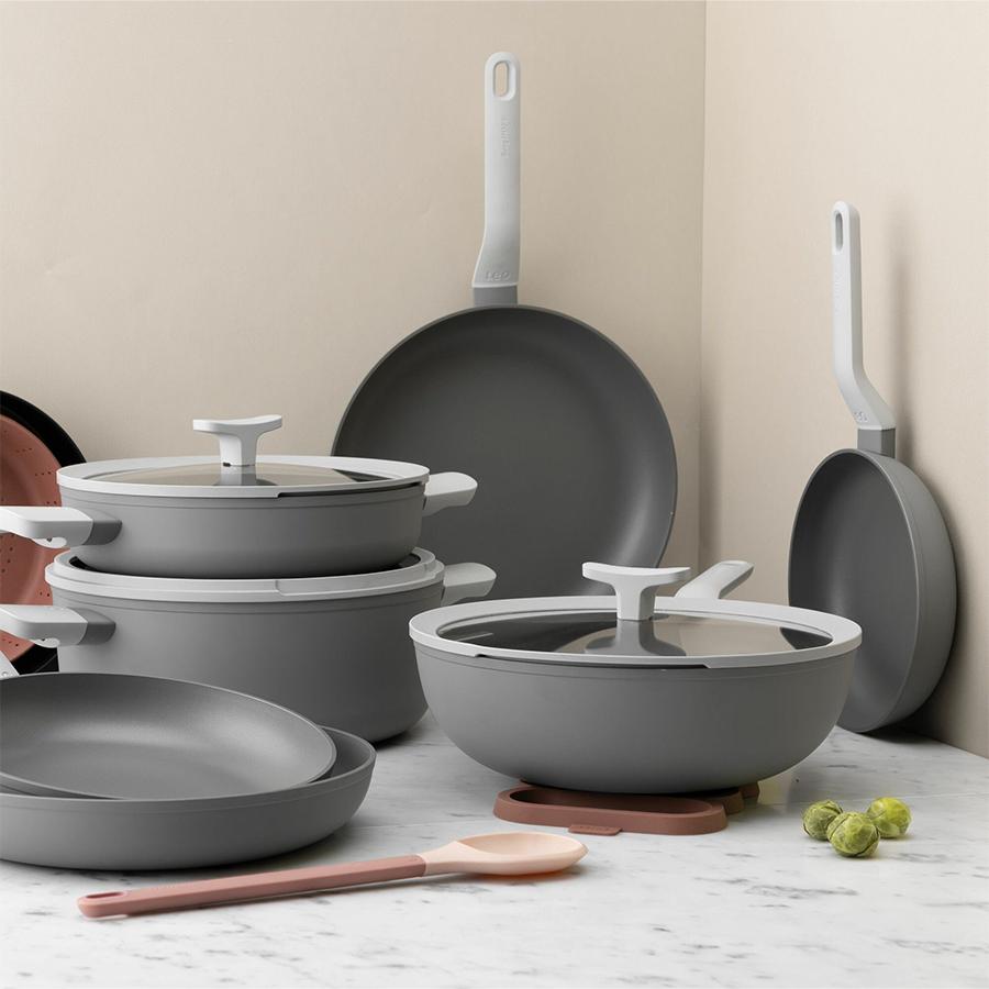 BergHOFF Leo Lite Kookpot Met Deksel Grijs Ø28cm