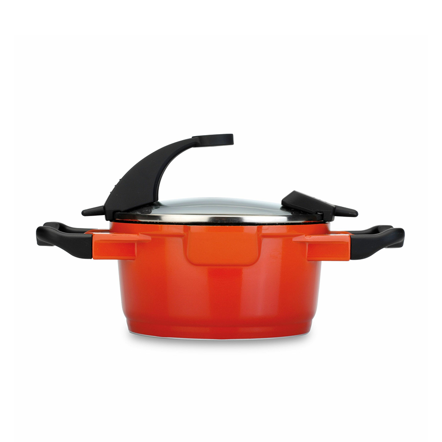BergHOFF Virgo Kookpot Met Deksel Oranje Ø16cm
