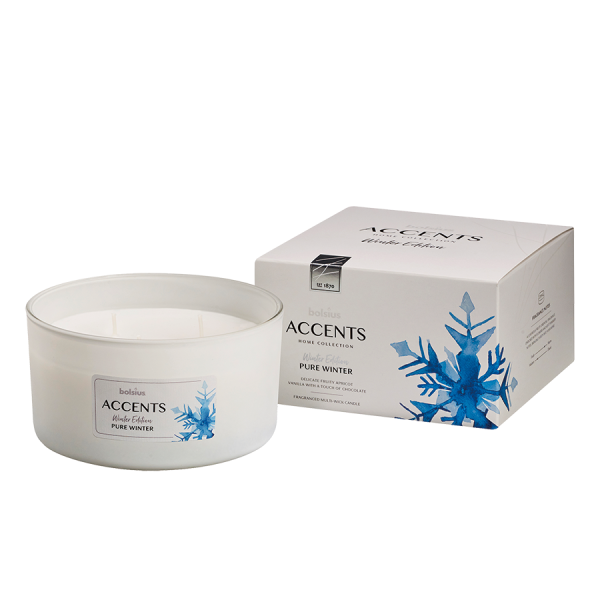 Bolsius Geurglas Accents Multi Lont Pure Winter 75/137mm