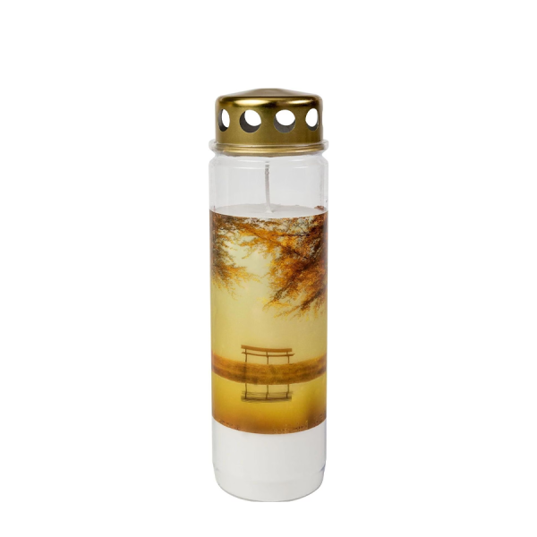 Bolsius Herdenkingslicht Herfst No.9 Wit Met Deksel