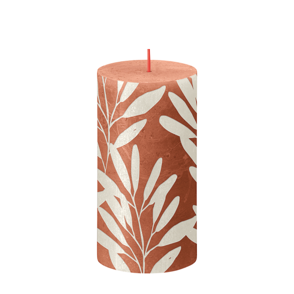 Bolsius Rustieke Kaars Silhouette Rusty Pink 130/68mm