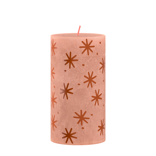 Bolsius Rustieke Stompkaars Silhouette Winter Edition Creamy Caramel 130/68mm