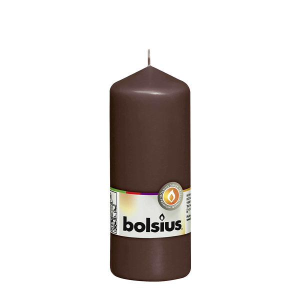 Bolsius Stompkaars Kastanjebruin 150/58mm