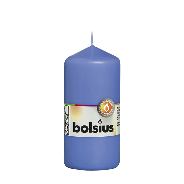 Bolsius Stompkaars Korenbloemblauw 120/58mm