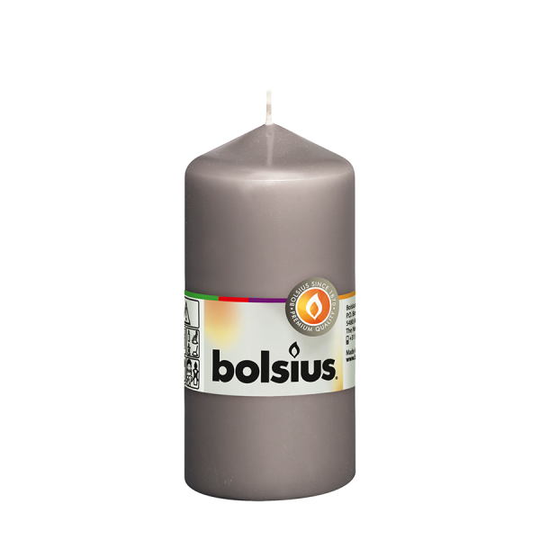 Bolsius Stompkaars Warmgrijs 120/58mm