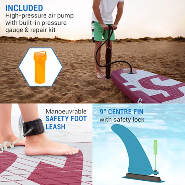 Capital Sports Sup Board Lanikai Cruiser 10'8" Blue Stripes