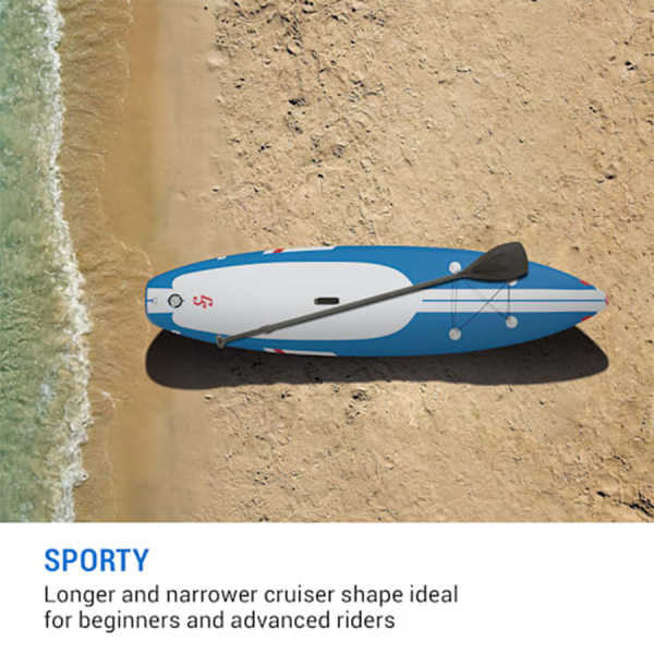 Capital Sports Sup Board Lanikai Cruiser 10'8" Blue Stripes