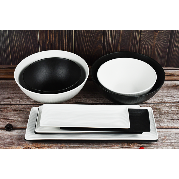 Cark Schaal Ripple Black Ø24cm