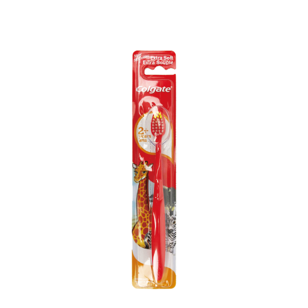 Colgate Tandenborstel 2+ Extra Soft Rood