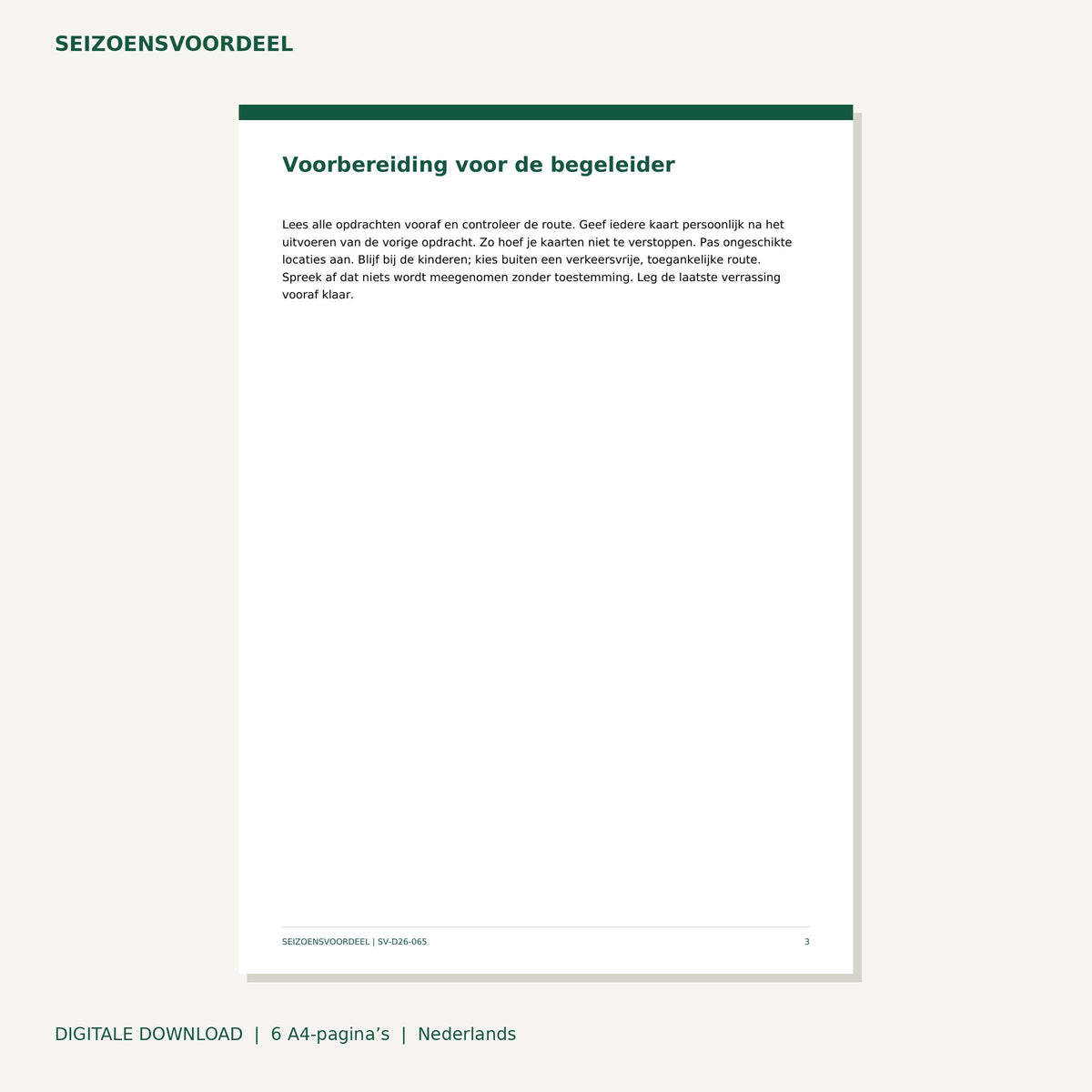 Halloween speurtocht voor thuis | Nederlandse A4 PDF | Digitale download