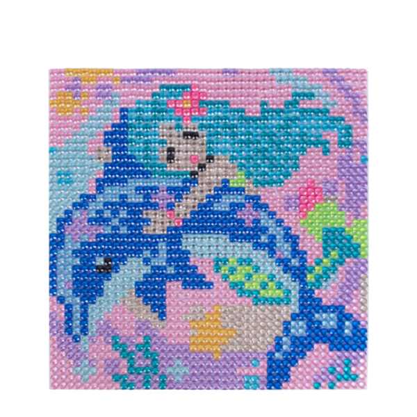 Diamond Painting Set Zeemeermin 17x17cm