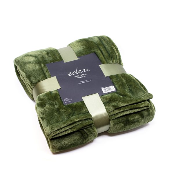 Eden Plaid Flanel Olijf 130x180cm