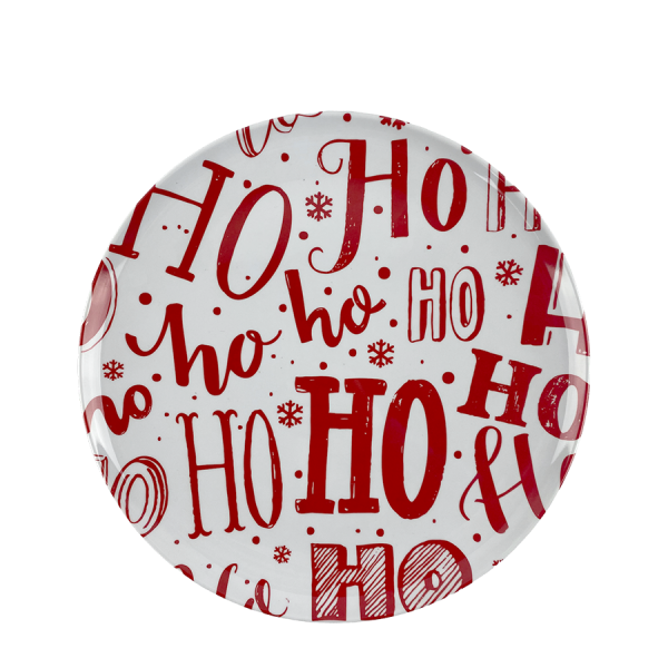Excellent Houseware Bord Kerst Ho Ho Ho Ø28cm